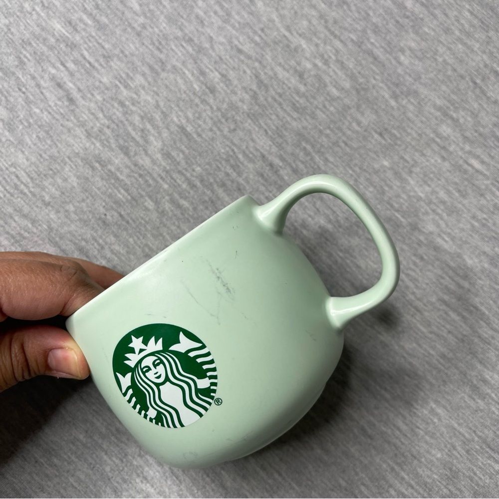 Starbucks Pastel Stoneware Flat Bottom 12 Oz Coffee Mugs 2 PCS. Set - Picture 11 of 14